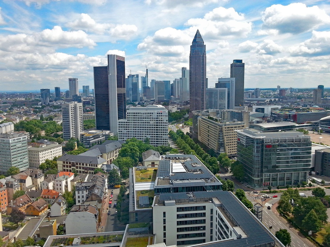 Frankfurt skyline in Germany
