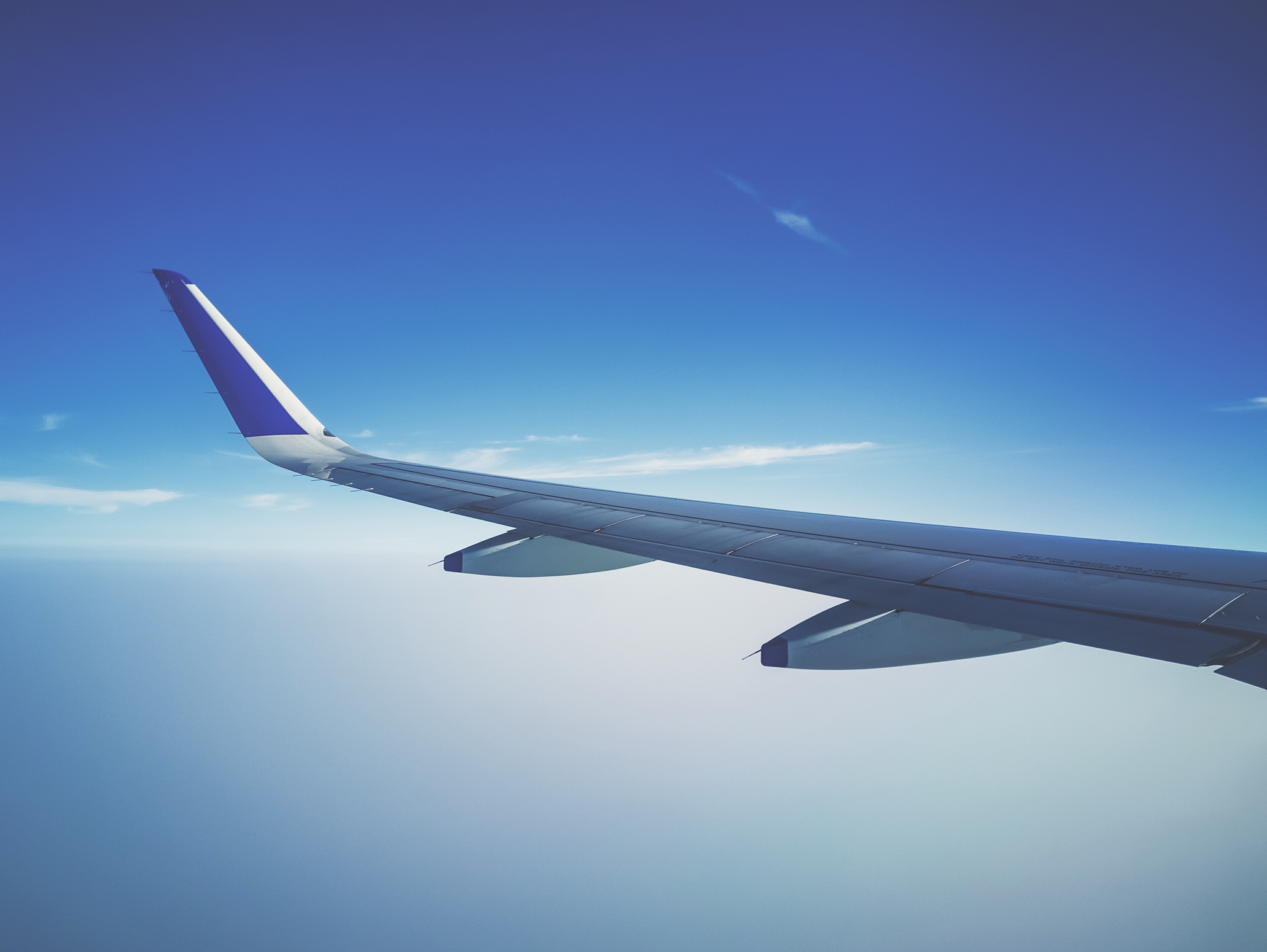 Passenger plane in the sky